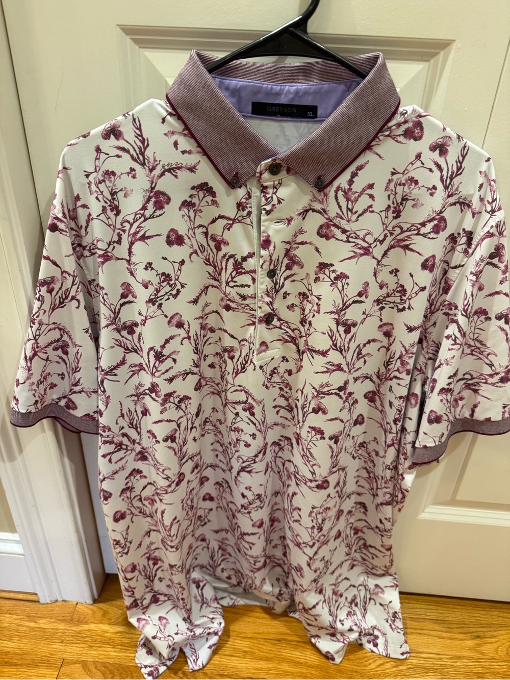 Greyson Men’s Floral Polo Streamsong Black XL